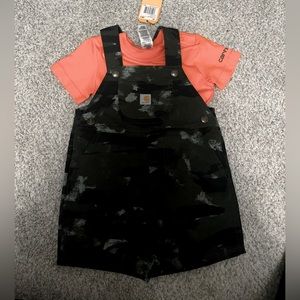 Orange Camo Carhartt 18month old outfit